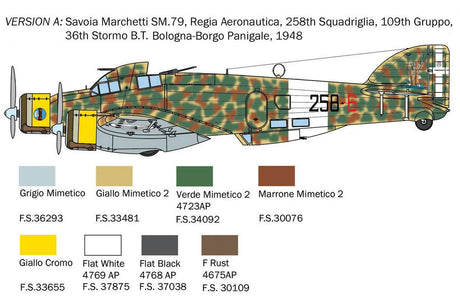 1:72 SM-79 Sparviero Bomber version