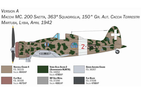 1:72 Macchi MC. 200 \'Saetta\' serie XXI-XXIII