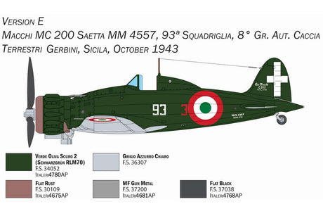 1:72 Macchi MC. 200 \'Saetta\' serie XXI-XXIII