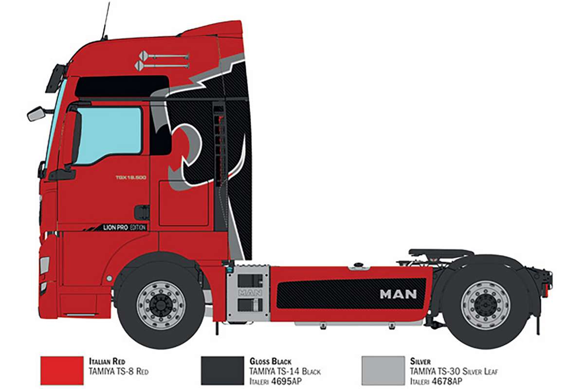 1:24 MAN TGX 18-500 XXL, Lion pro edition