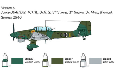 1:72 Complete modeling set Junker JU-87B Stuka