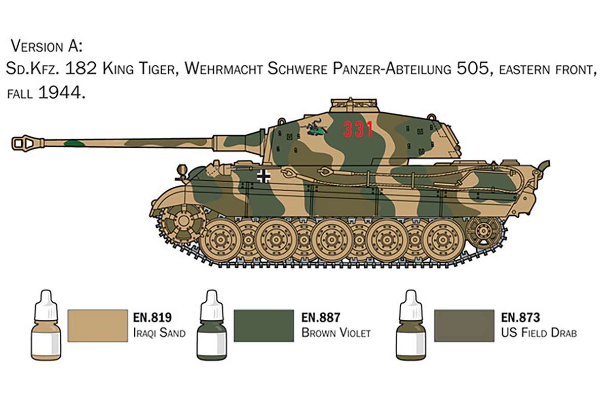 1:72 Complete modeling set Kfz. 182 King Tiger