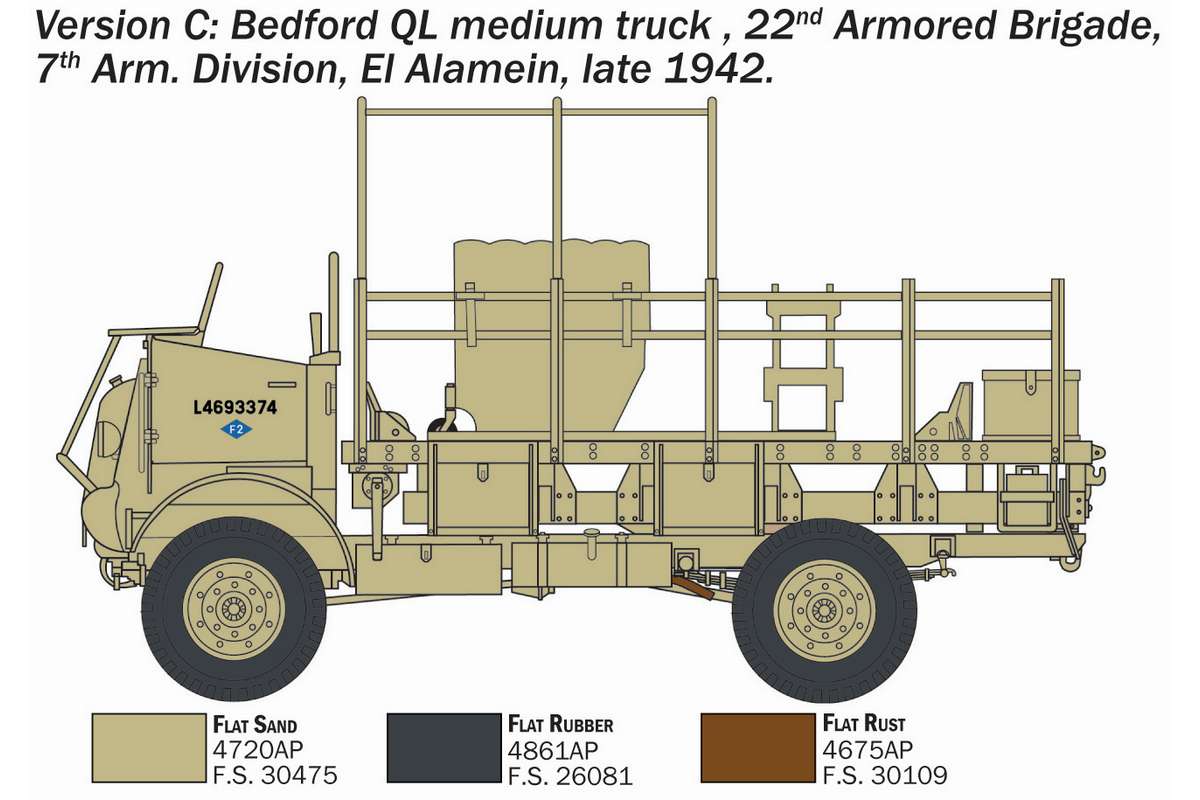 1:35 Bedford QL medium truck