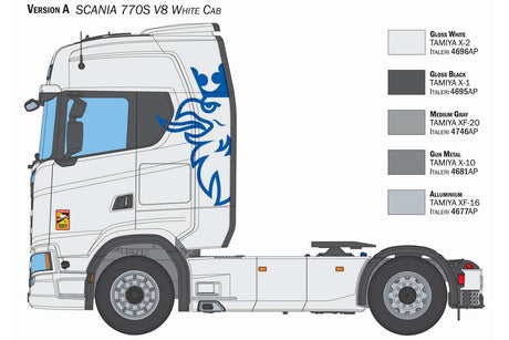 1:24 Scania S770 V8 \'white cab\'