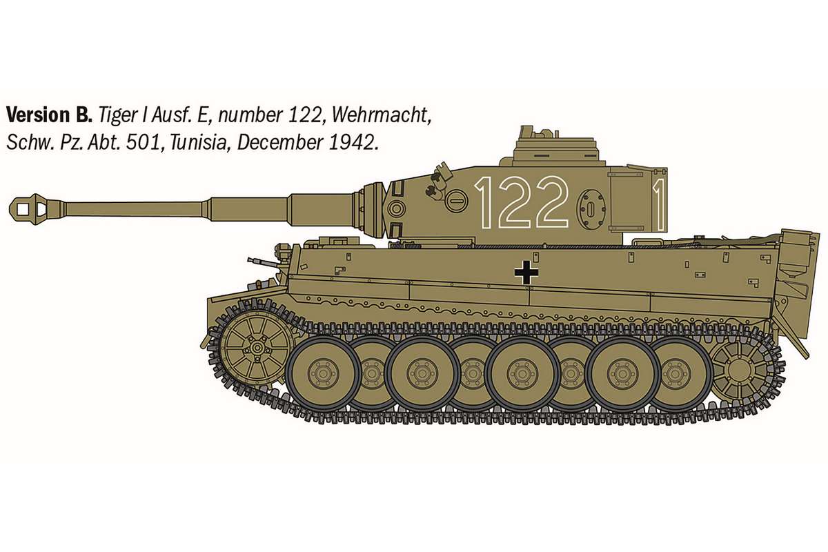 1:35 Pz. Kpfw. VI Tiger I Ausf. E/H1