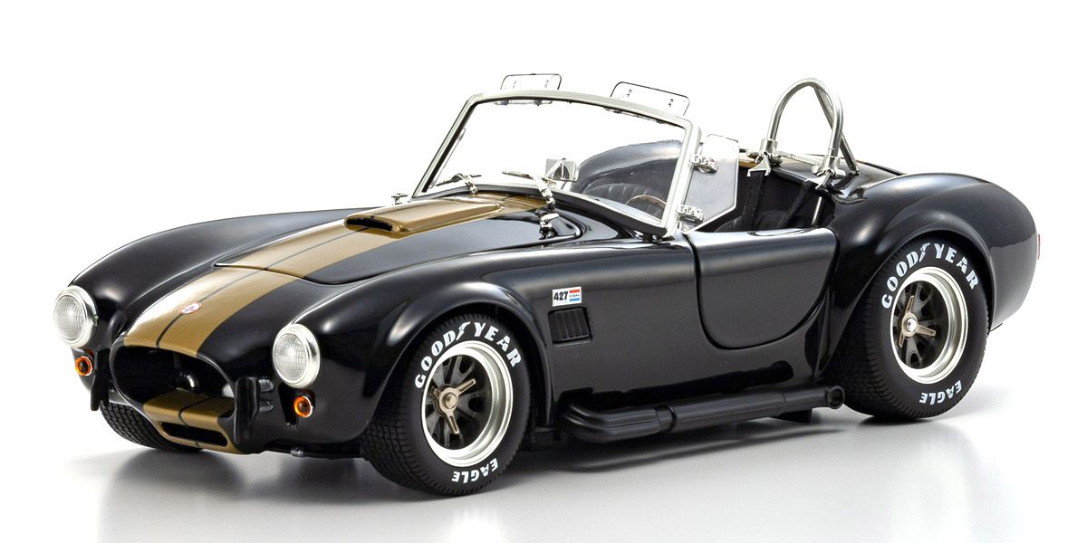 Kyosho 1:18 Shelby Cobra 427 S/C Spider 1962 Black/Gold