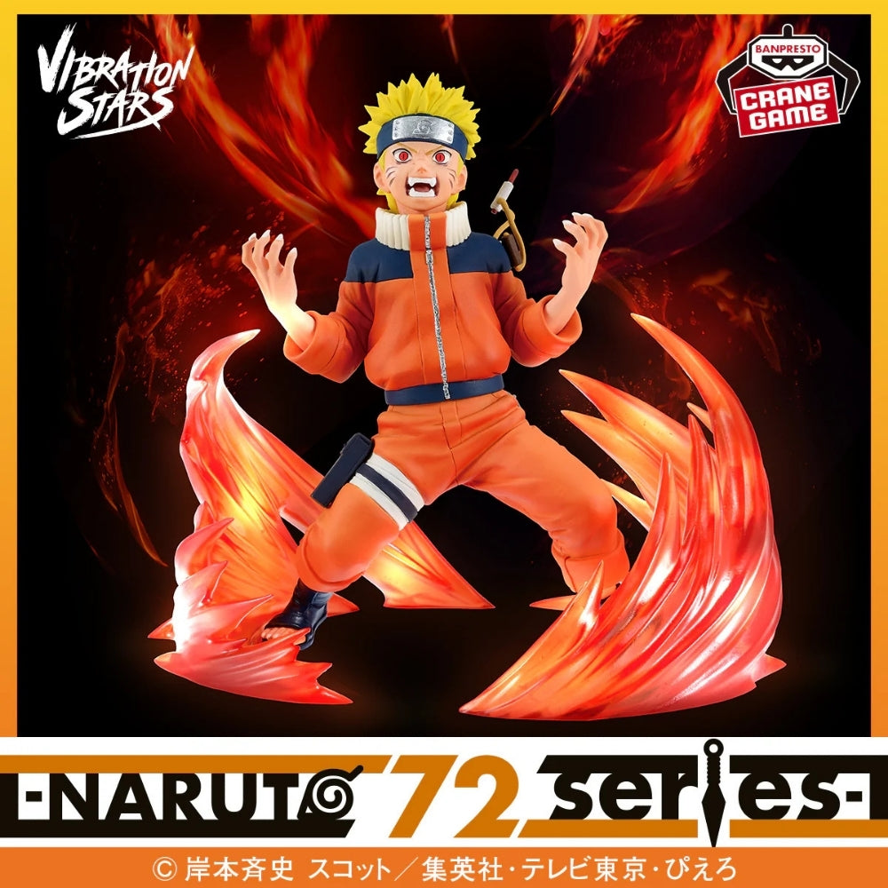 Bandai - Naruto 72 Series- 26 &amp; 27 Vibration Stars-Naruto Uzumaki &amp; Sasuke Uchiha-(A:Naruto Uzumaki)