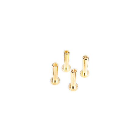 4mm Gold Connectors - 18mm length (4 pcs.)