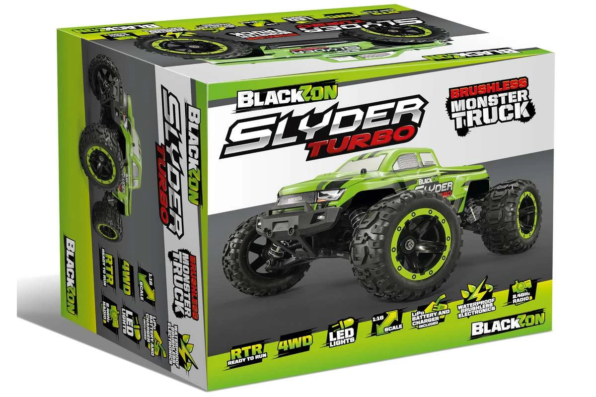 BLACKZON Slyder MT Turbo 1:16 4WD Brushless Monster Truck