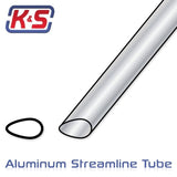 Aluminium Streamline Tube 12,7x890mm (1/2x35'') (4)