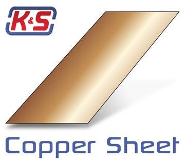 Copper sheet 100x250x0,64mm (4"x10"x.025") (3)