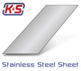 Stainless Steel Sheet Metal 100x250x0,45mm (4"x10"x.018") (6)