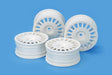 Medium-Narrow Rally Dish Wheels (24mm, +0, White)