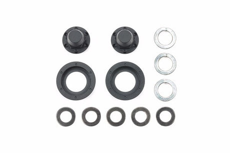 Hub Nuts for Single Wheels (Black/2pcs.)