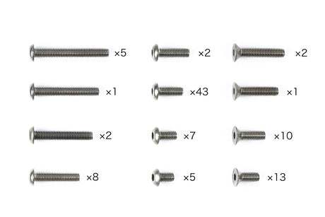 XM-01 Titanium Screw Set