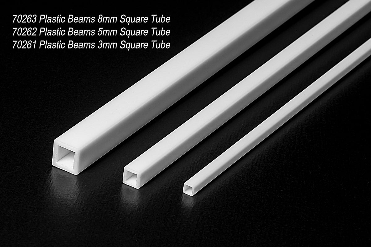 Plastic Beams 5mm Square Tube (4pcs.)
