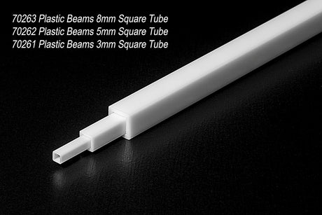 Plastic Beams 8mm Square Tube (3pcs.)