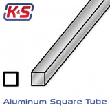 Square Aluminium Tube 5.55x305mm (7/32'') (.014'') (1)