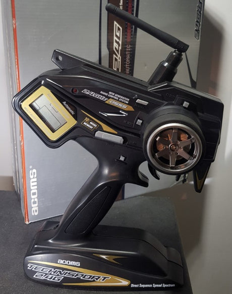 Acoms Technisport 2.4G - fjernbetjening m. servo modtager batteriboks