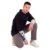 FragON tie dye long sleeve T-shirt, grey, XL