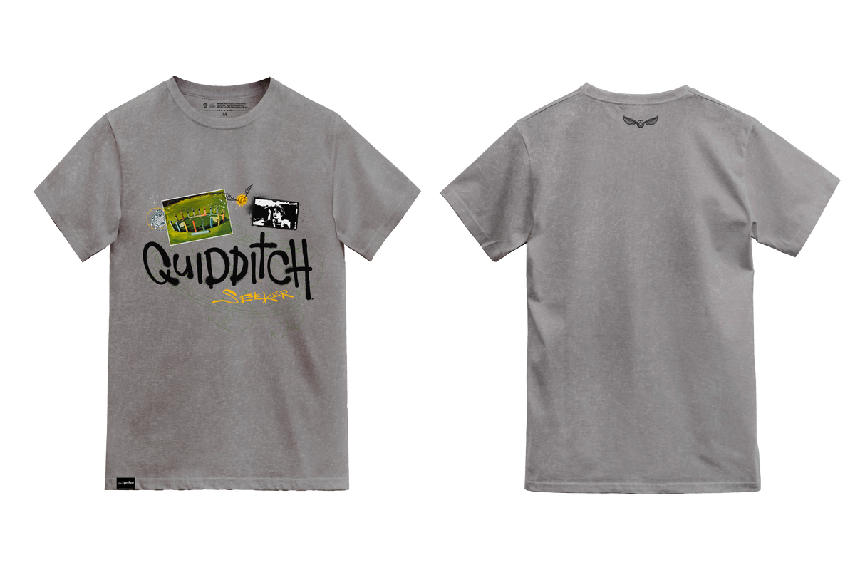 Harry Potter Quidditch Seeker  t-shirt washed out grey, XL