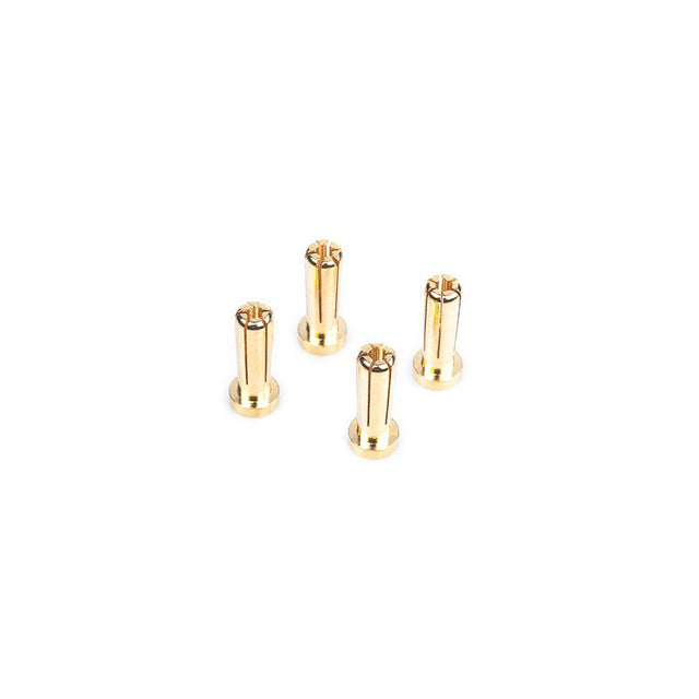 5mm Gold Connectors - 18mm length (4 pcs.)