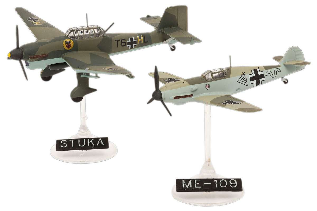 Messerschmitt Bf109E & Junkers Ju87B Stuka 1:144