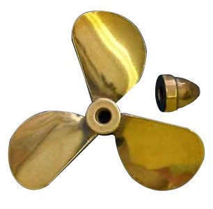 Brass Prop 3-Blade Right 2-1/2 dia