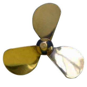Brass Prop 3-Blade Left 1-3/4 dia