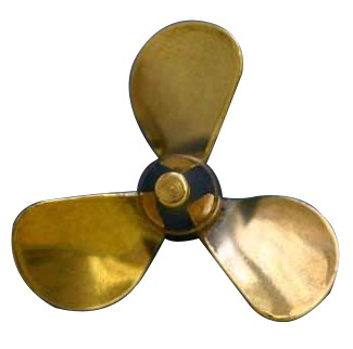 Brass Prop 3-Blade Right 1 dia