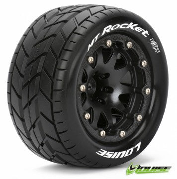 Tire & Wheel MT-ROCKET 1/10 Black Beadlock (0) Soft MFT (2 pcs.)
