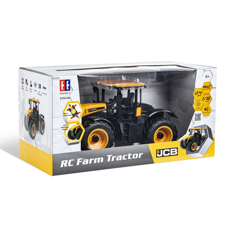 Stor JCB fjernstyret traktor med lys og lyd.