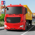 Lang fjernstyret truck med dobbelt container vogn