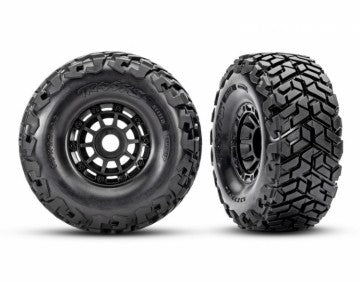 Traxxas 10272 Tires &amp; Wheels Belted Black Maxx Slash (2)
