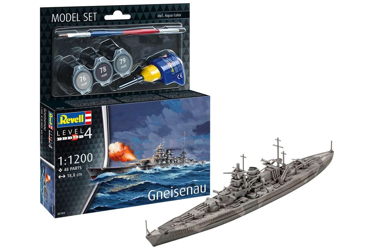Model Set Gneisenau 1:1200