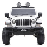 Jeep Wrangler Rubicon White, 4x12V