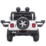 Jeep Wrangler Rubicon White, 4x12V