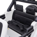 Jeep Wrangler Rubicon White, 4x12V