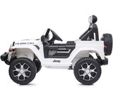 Jeep Wrangler Rubicon White, 4x12V