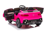 Mercedes GLC Coupé Rosa – Elbil för barn, 4x12V med EVA-däck och lädersäte