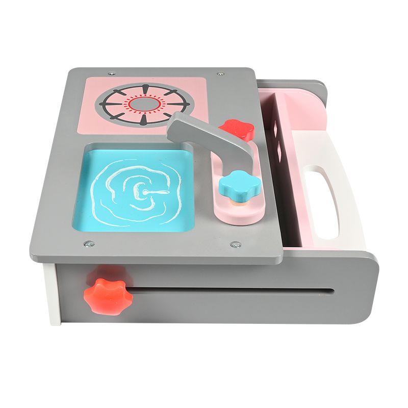 Kids Zone foldable table kitchen  pink