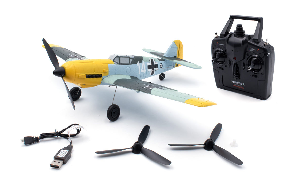 Messerschmitt Bf 109 - fjernstyret Warbird 4 kanaler RTF