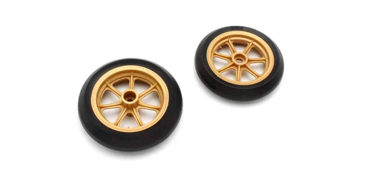 Kyosho Hanging-On Racer Yamaha YZR500 Tyres & Wheels (2)