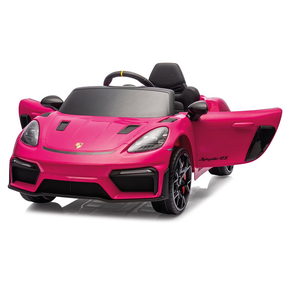 Porsche 718 Spyder RS Elbil med gummihjul – 12V