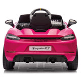 Porsche 718 Spyder RS Elbil med gummihjul – 12V