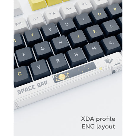 Dark Project KS-2036 PBT keycaps,  ENG White/Yellow
