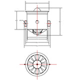 80mm Ducted fan(12-blade) V2 w/o motor