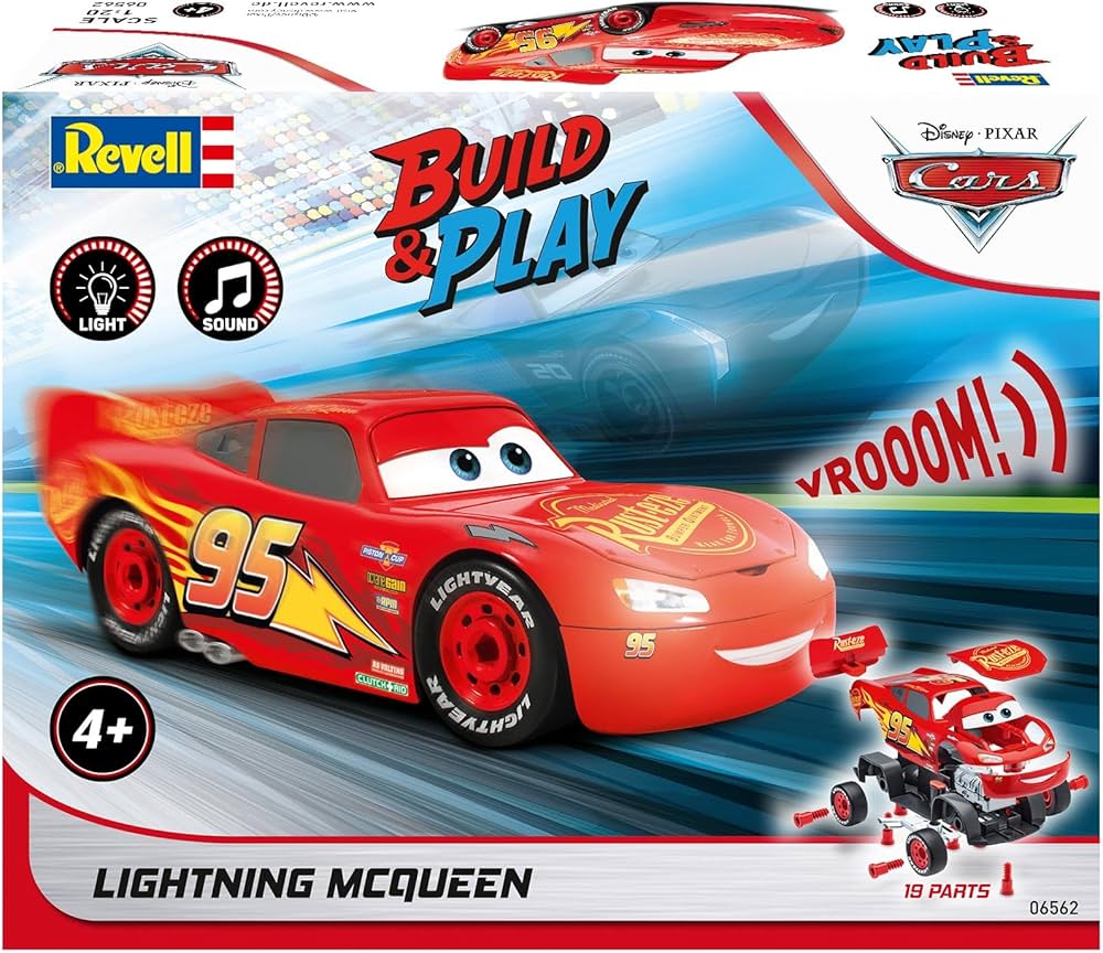 Revell Build & Play Lightning McQueen – Disney Cars med ljus & ljud (06562)