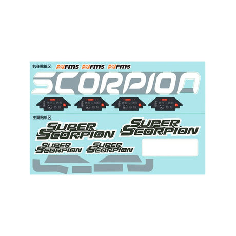 90mm Super Scorpion V2 - Decal Sheet (Camo)