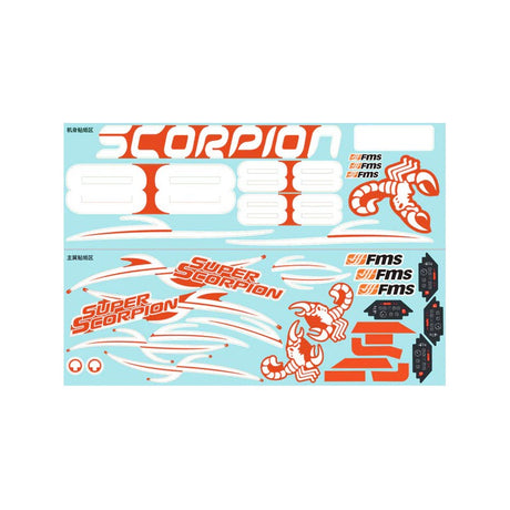90mm Super Scorpion V2 - Decal Sheet (Orange)